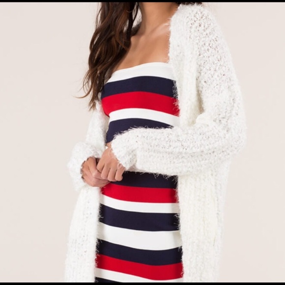 Fuzzy Chunky Cardigan Sweater - Picture 2 of 13